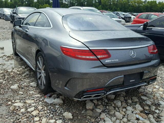 WDDXJ7KB8HA025601 - 2017 MERCEDES-BENZ S 65 AMG GRAY photo 3