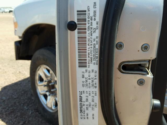 3C6UD5DL5CG230034 - 2012 DODGE RAM 2500 S SILVER photo 10
