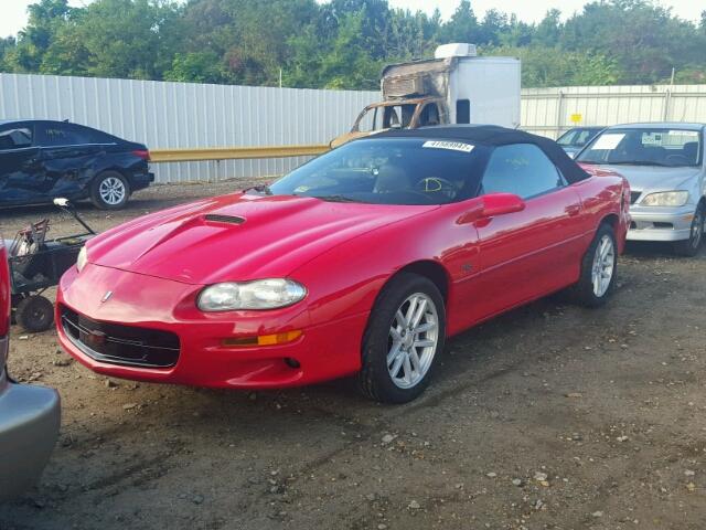 2G1FP32G222125139 - 2002 CHEVROLET CAMARO Z28 RED photo 2