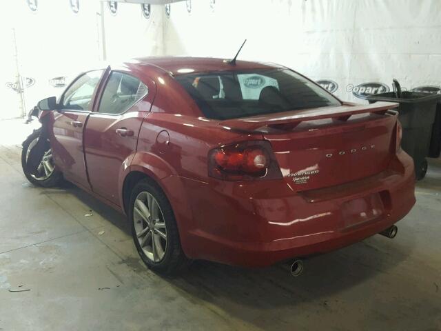 1C3CDZAG7DN581558 - 2013 DODGE AVENGER RED photo 3