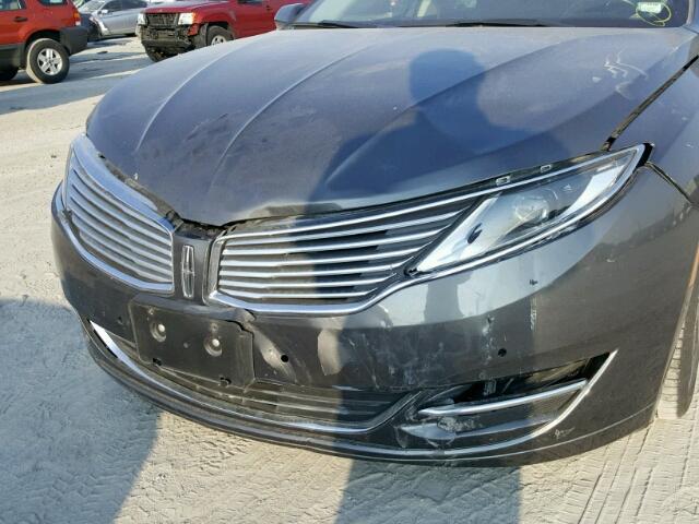 3LN6L2LU9FR601049 - 2015 LINCOLN MKZ HYBRID GRAY photo 9