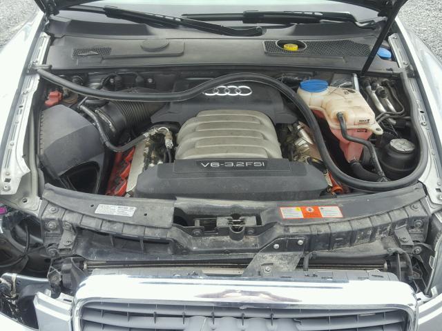 WAUDH74F27N040012 - 2007 AUDI A6 3.2 QUA GRAY photo 7