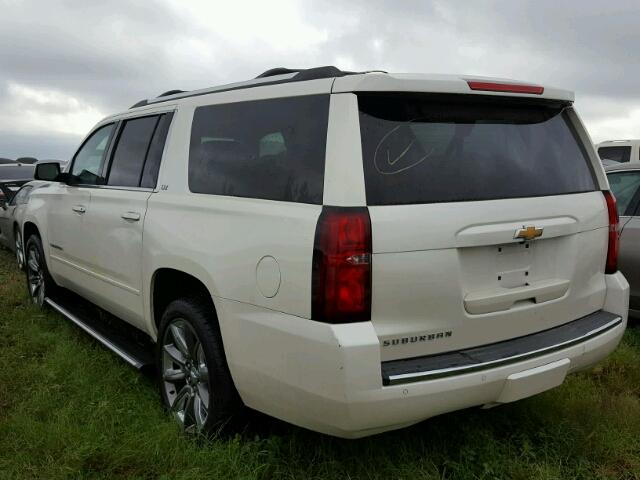 1GNSKKKC7FR598122 - 2015 CHEVROLET SUBURBAN K WHITE photo 3