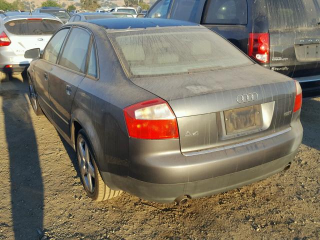 WAUJC58E93A106869 - 2003 AUDI A4 1.8T GRAY photo 3