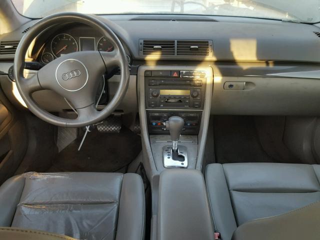 WAUJC58E93A106869 - 2003 AUDI A4 1.8T GRAY photo 9