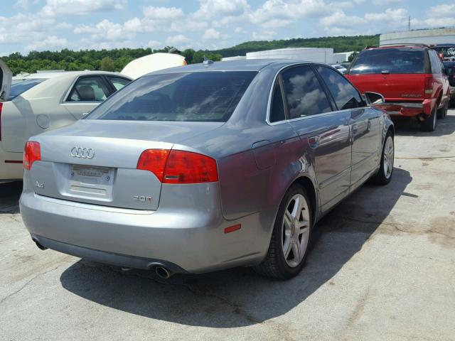 WAUAF68E75A418575 - 2005 AUDI A4 2.0T SILVER photo 4