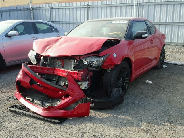 JTKJF5C79D3051387 - 2013 TOYOTA SCION TC 红色 照片 2