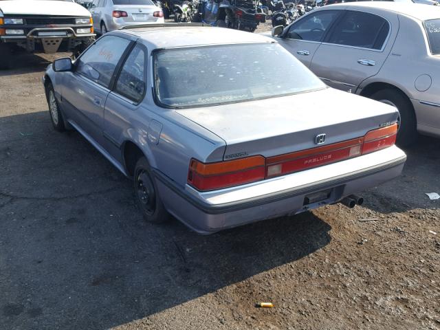 JHMBA4134KC017177 - 1989 HONDA PRELUDE 2. BLUE photo 3