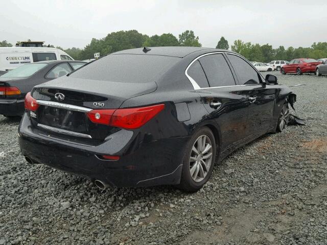 JN1BV7APXEM683682 - 2014 INFINITI Q50 BASE BLACK photo 4