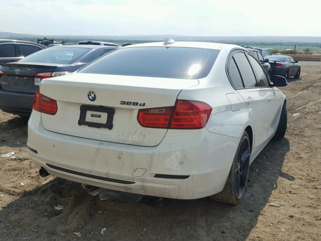 WBA3D3C52EK156463 - 2014 BMW 328 D WHITE photo 4