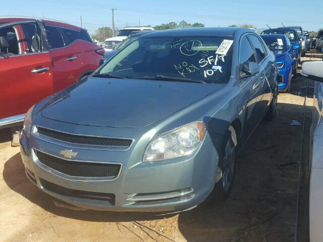 1G1ZH57B894108580 - 2009 CHEVROLET MALIBU 1LT BLUE photo 2