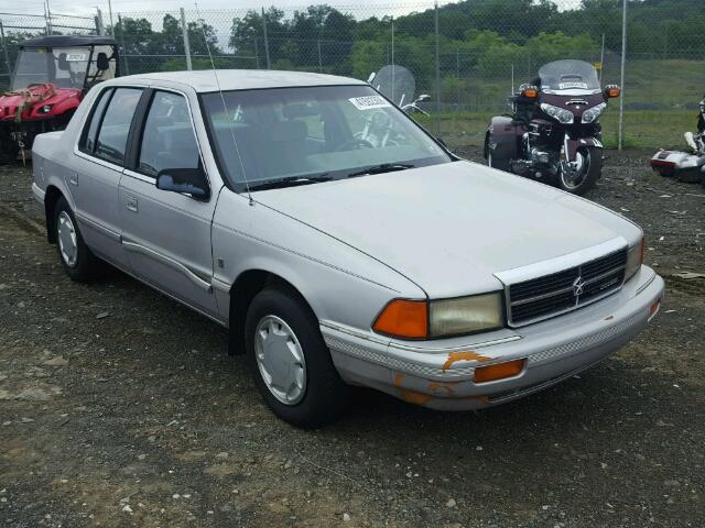 1B3XA4636MF596501 - 1991 DODGE SPIRIT SILVER photo 1