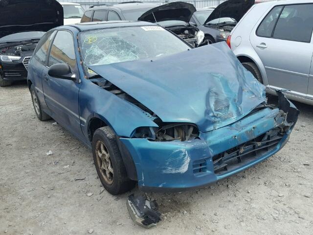 2HGEH2351SH514067 - 1995 HONDA CIVIC CX TEAL photo 1