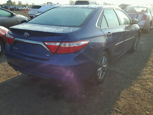 4T1BF1FK5FU888313 - 2015 TOYOTA CAMRY LE BLUE photo 4