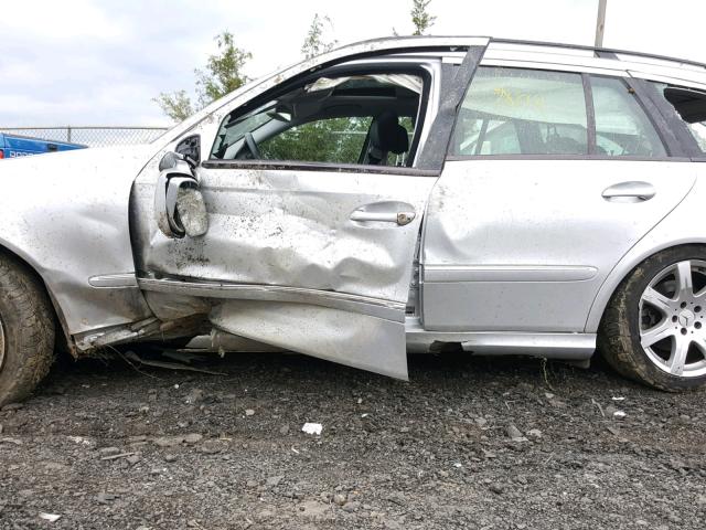 WDBUH87X97X210589 - 2007 MERCEDES-BENZ E 350 4MAT SILVER photo 9