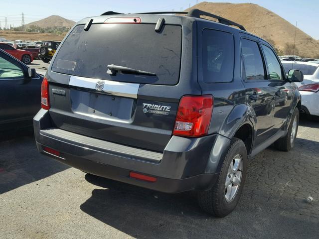 4F2CZ49H78KM12306 - 2008 MAZDA TRIBUTE GRAY photo 4