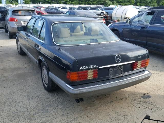 WDBCA39DXJA379746 - 1988 MERCEDES-BENZ 560 SEL BLACK photo 3