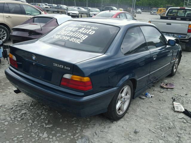 WBABE7323VEY21102 - 1997 BMW 318 IS GREEN photo 4