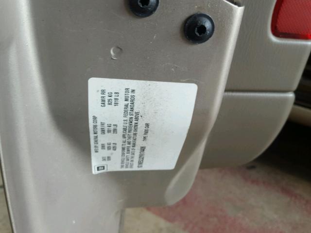 1G1NE52J2Y6174406 - 2000 CHEVROLET MALIBU LS თაფლისფერი ფოტო 10