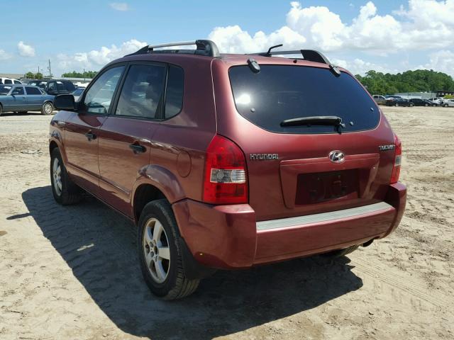 KM8JM12B38U857295 - 2008 HYUNDAI TUCSON GLS RED photo 3