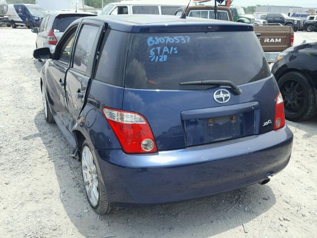 JTKKT624865017636 - 2006 TOYOTA SCION XA BLUE photo 3
