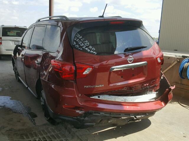 5N1DR2MN4HC643224 - 2017 NISSAN PATHFINDER RED photo 3