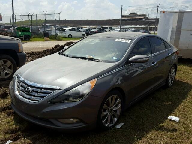 5NPEC4AB4DH505343 - 2013 HYUNDAI SONATA CHARCOAL photo 2