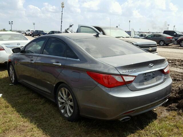 5NPEC4AB4DH505343 - 2013 HYUNDAI SONATA CHARCOAL photo 3