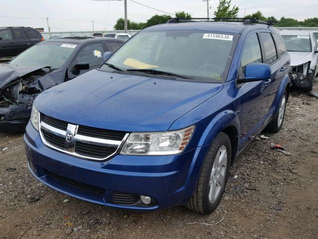 3D4PG5FV7AT115440 - 2010 DODGE JOURNEY SX BLUE photo 2