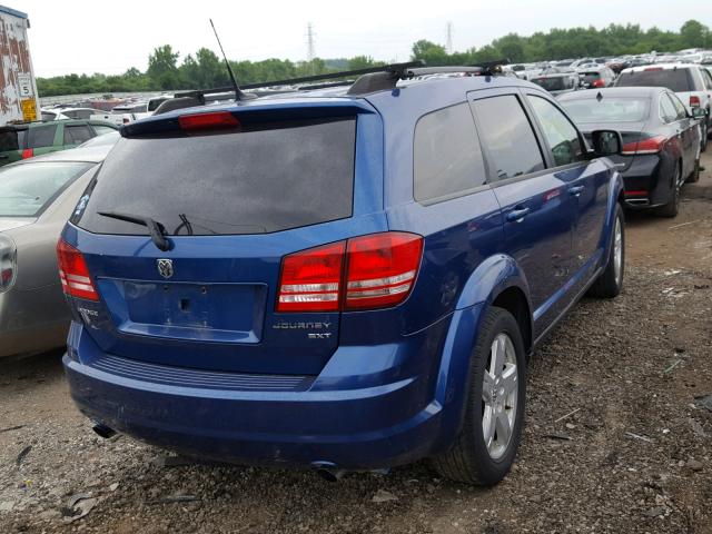 3D4PG5FV7AT115440 - 2010 DODGE JOURNEY SX BLUE photo 4