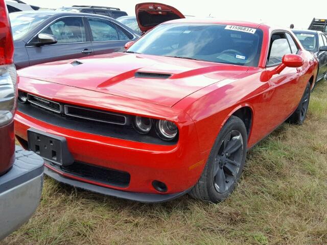 2C3CDZAG1FH900836 - 2015 DODGE CHALLENGER RED photo 2