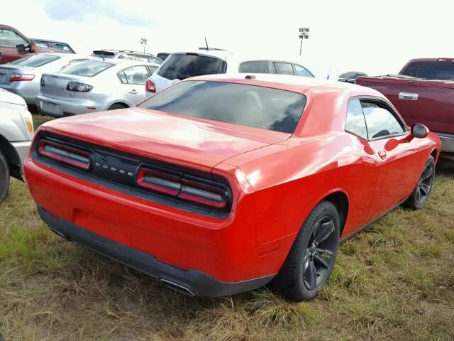 2C3CDZAG1FH900836 - 2015 DODGE CHALLENGER RED photo 4