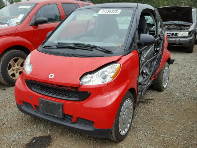 WMEEJ31X59K240325 - 2009 SMART FORTWO PUR RED photo 2