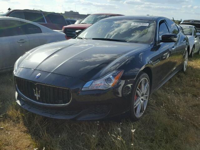ZAM56PPA7E1072919 - 2014 MASERATI QUATTROPOR BLACK photo 2