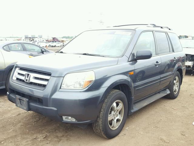 5FNYF18626B015870 - 2006 HONDA PILOT EX GRAY photo 2