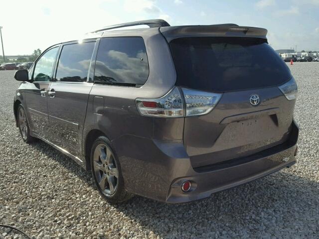 5TDXK3DC6ES505205 - 2014 TOYOTA SIENNA SPO GRAY photo 3