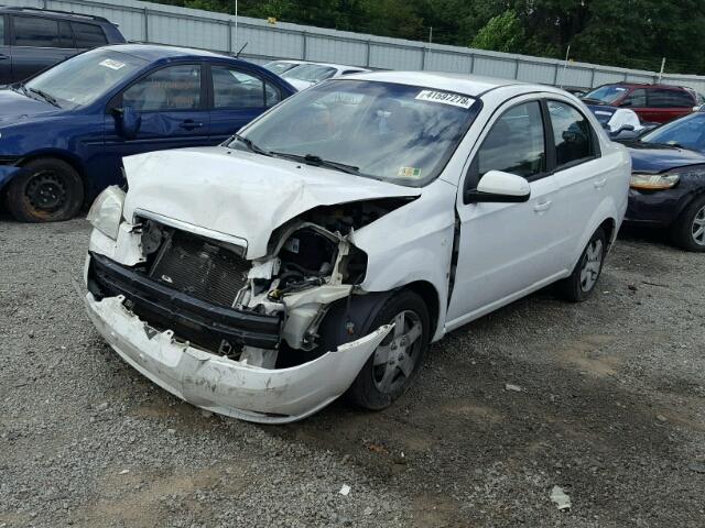 KL1TD56647B052487 - 2007 CHEVROLET AVEO BASE Սպիտակ լուսանկար 2