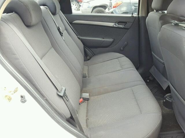KL1TD56647B052487 - 2007 CHEVROLET AVEO BASE Սպիտակ լուսանկար 6