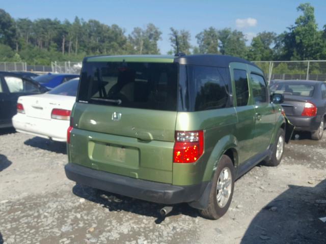 5J6YH28758L006065 - 2008 HONDA ELEMENT EX GREEN photo 4