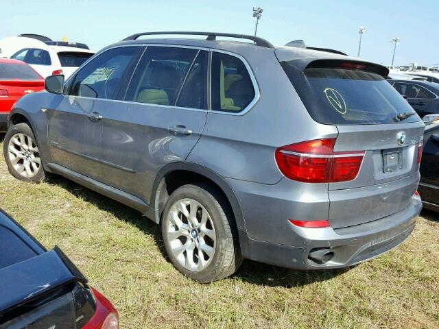 5UXZV4C50D0B24350 - 2013 BMW X5 GRAY photo 3