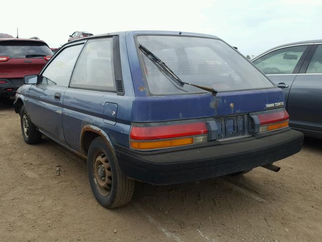 JT2EL31G8H0061370 - 1987 TOYOTA TERCEL BLUE photo 3