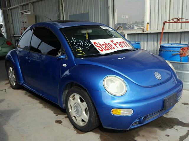 3VWCT21C61M405932 - 2001 VOLKSWAGEN NEW BEETLE BLUE photo 1