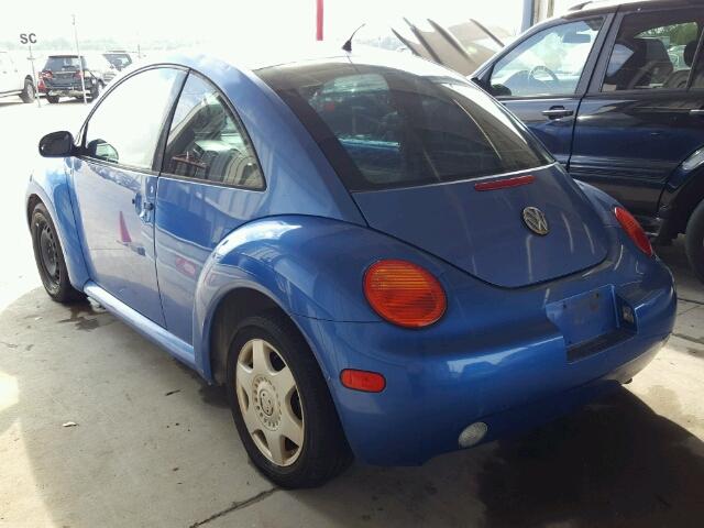 3VWCT21C61M405932 - 2001 VOLKSWAGEN NEW BEETLE BLUE photo 3