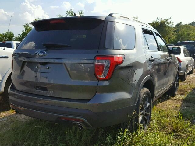 1FM5K7D8XHGA75411 - 2017 FORD EXPLORER GRAY photo 4