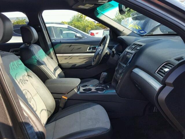 1FM5K7D8XHGA75411 - 2017 FORD EXPLORER GRAY photo 5