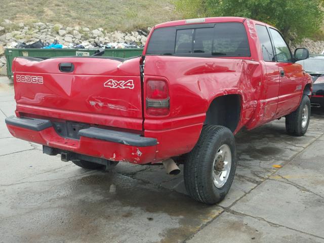 3B7KF2364YG157640 - 2000 DODGE RAM 2500 RED photo 4