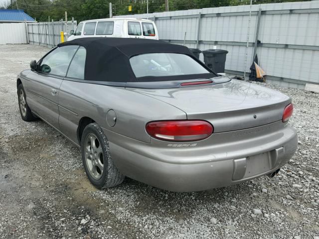 3C3EL55H6XT200116 - 1999 CHRYSLER SEBRING JX SILVER photo 3