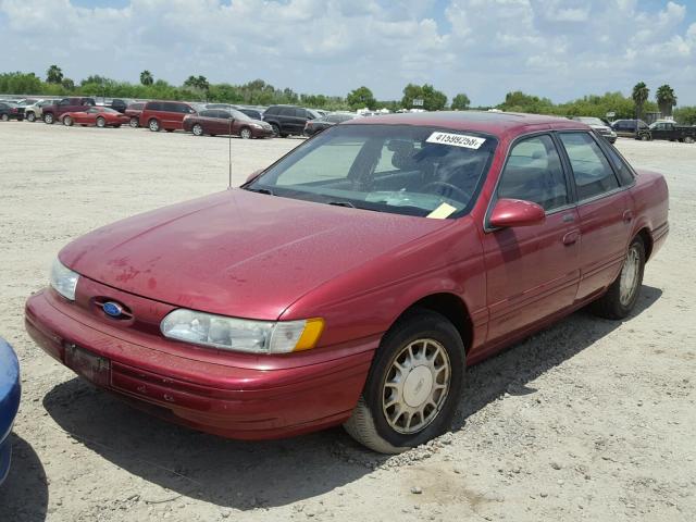 1FALP53U4SG279196 - 1995 FORD TAURUS LX RED photo 2