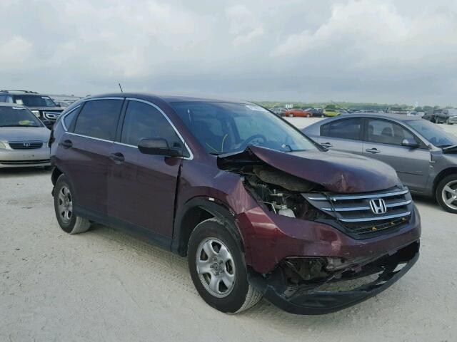 5J6RM3H37EL011928 - 2014 HONDA CR-V BURGUNDY photo 1