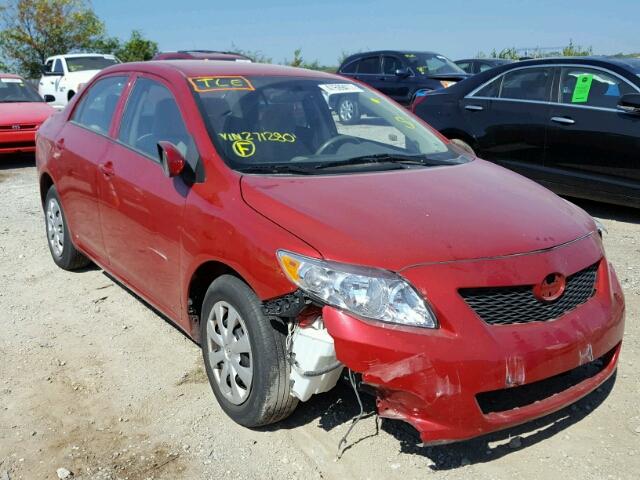 1NXBU4EE5AZ271280 - 2010 TOYOTA COROLLA BA RED photo 1